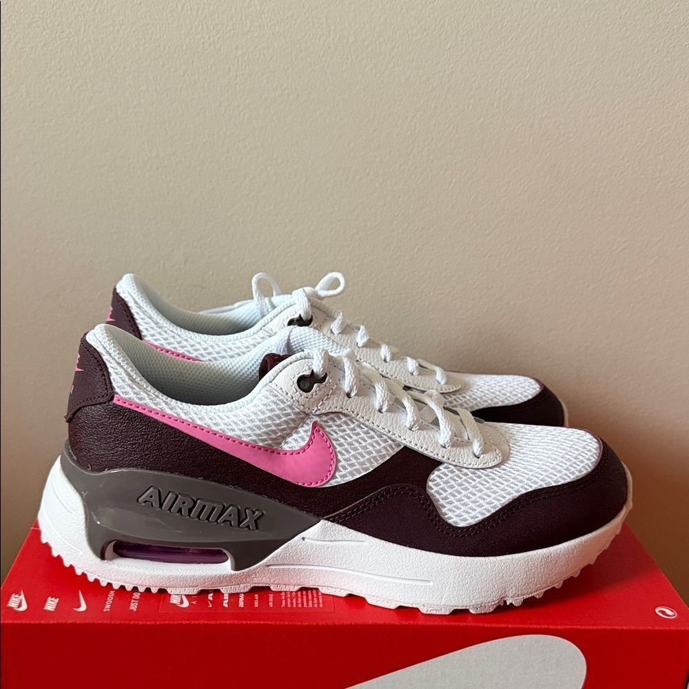 Nike Air Max SYSTM GS White Pink DQ0284-116 Size 6
